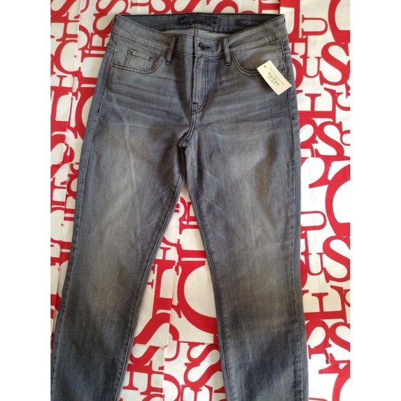 Guess Power Curvy Skinny Mid Rise Jeans Whirlwind Wash Regular Inseam Size 24 - Picture 10 of 12